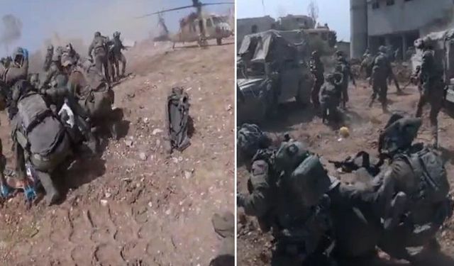 Hizbullah'tan İsrail askerlerine saldırı kamerada