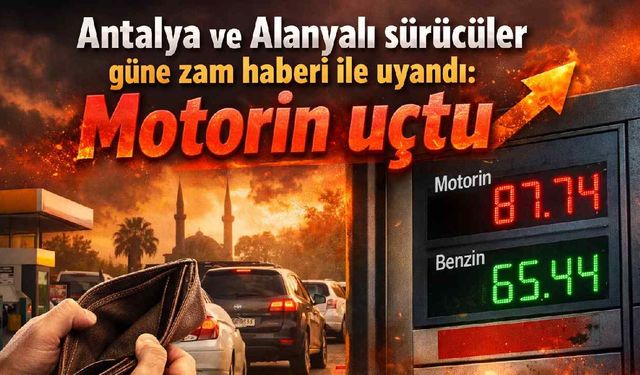 Antalya ve Alanyalı sürücüler güne zam haberi ile uyandı: Motorin uçtu