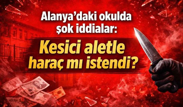 Alanya'daki okulda şok iddialar: Kesici aletle haraç mı istendi?
