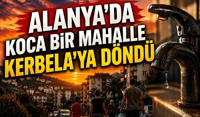 Oba Mahallesi’nde su kesintisi vatandaşı canından bezdirdi