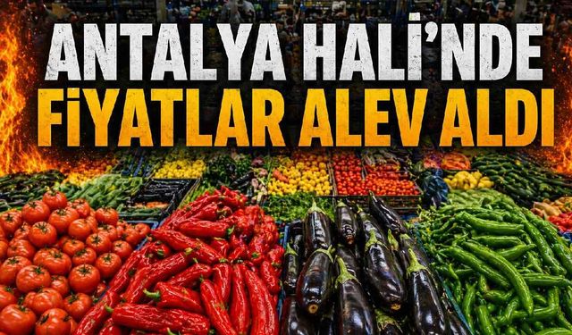 Antalya Hali'nde fiyatlar alev aldı