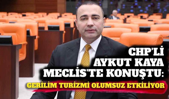 CHP’li Aykut Kaya Meclis’te konuştu: Gerilim turizmi olumsuz etkiliyor