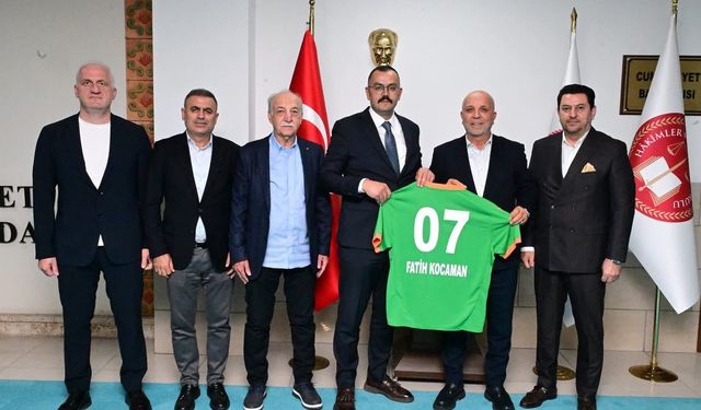 Alanyaspor yönetiminden Başsavcı Kocaman’a ziyaret