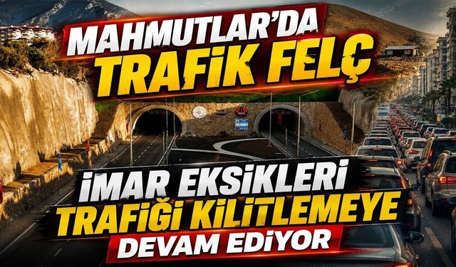 Mahmutlar'da çevre yolu bağlantı sorunu trafiği kilitledi