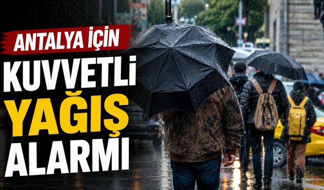 Alanya ve çevre ilçelere sel ve hortum uyarısı