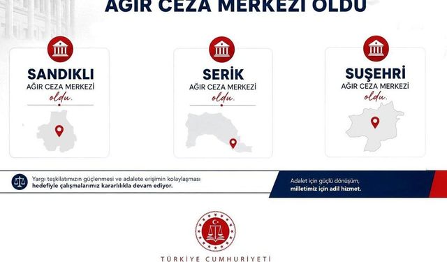 Adalet Bakanlığı Serik'e ağır ceza mahkemesi kurdu