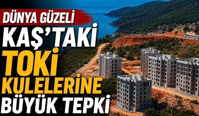 Dünya güzeli Kaş'taki TOKİ kulelerine büyük tepki