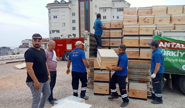 Büyükşehir’den Arıcılara 849 Kovan desteği