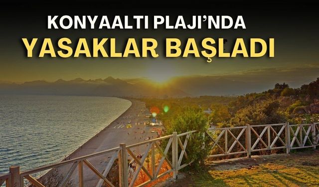 Konyaaltı Sahili'nde evcil hayvan ve kamp yasağı başladı
