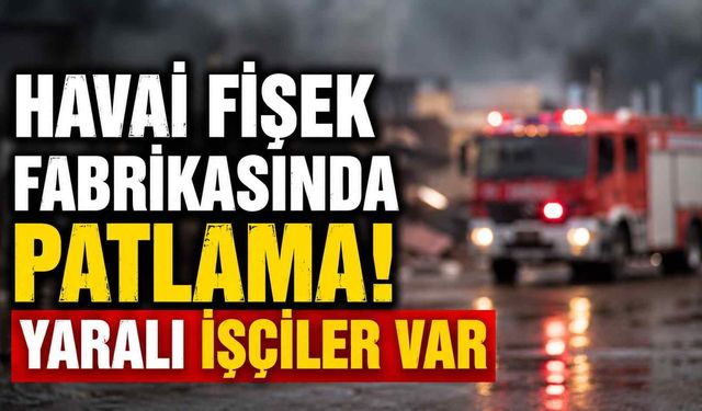 Havai fişek fabrikasında patlama! Yaralı işçiler var