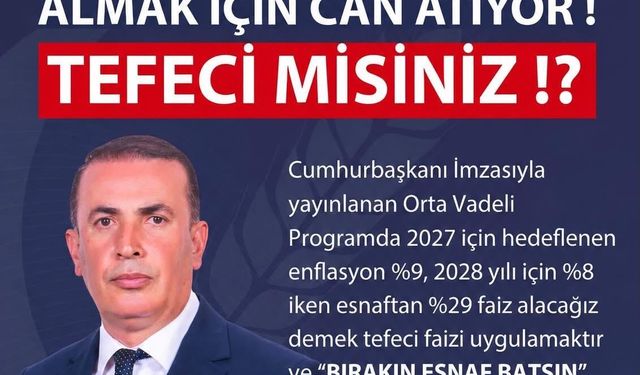 Dündar'dan iktidara: "Esnaf batıyor, bu faiz ne?"