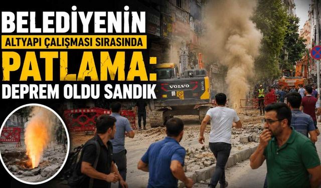 Kahramanmaraş'ta altyapı çalışmasında doğalgaz hattı patladı, vatandaşlar sokağa çıktı