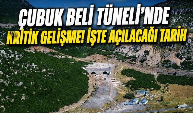 Korkuteli Çubuk Beli Tüneli'nde çalışmalar yeniden başladı