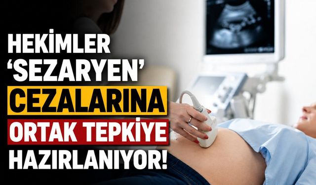 Antalya'da hekimlerden 'sezaryen cezası' protestosu