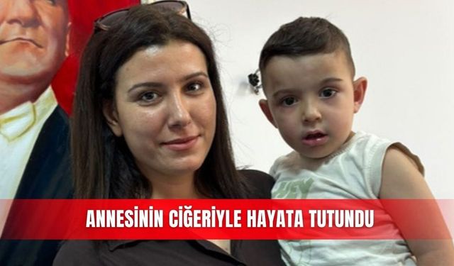 Antalya'da biliyer atrezi hastası bebeğe anne ciğeri