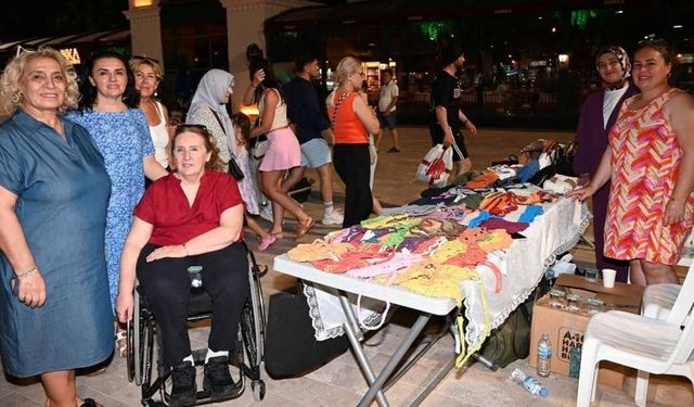 Kemer'de kadınların el emeği ürünleri görücüye çıktı