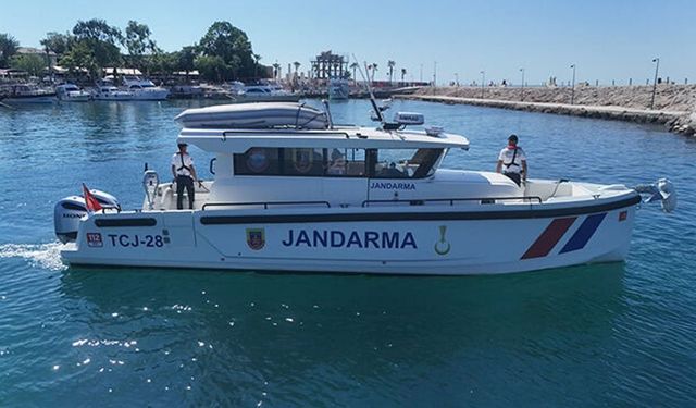 Side açıklarında jandarma asayiş botu mesaide