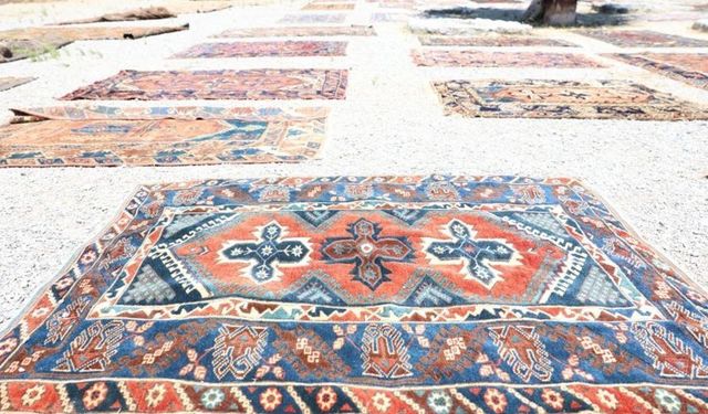 Döşemealtı halıları Kırkgöz Hanı'nda dijitalleşiyor
