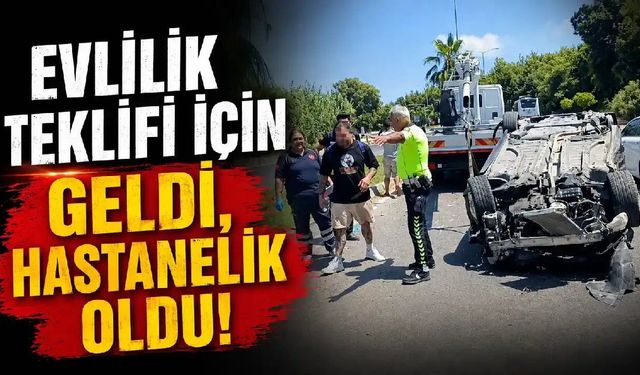 Manavgat'ta kaza: Yüzük bulunmadan ambulansa binmedi