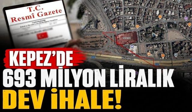 Kepez'de 693 milyon liralık dev vakıf arazisi ihalesi