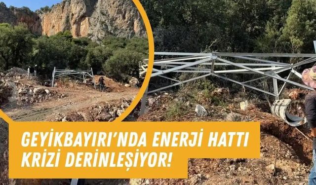 Konyaaltı'nda enerji hattı tırmanış rotalarını tehdit ediyor