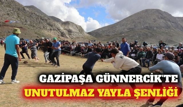 Gazipaşa'da 6. Günnercik Yayla Şenliği sona erdi