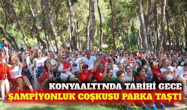 Konyaaltı'nda şampiyonluk coşkusu ve konser bir araya geldi