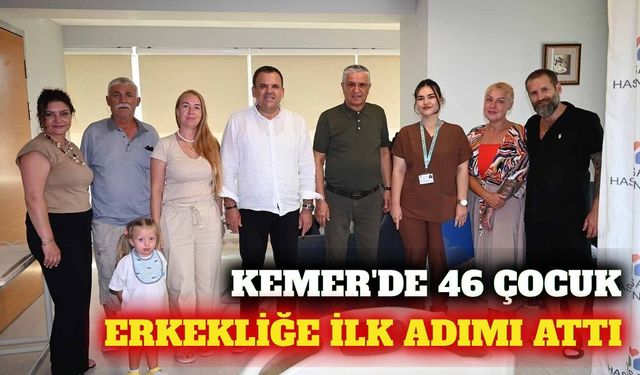 Kemer'de 46 çocuk için toplu sünnet etkinliği başladı