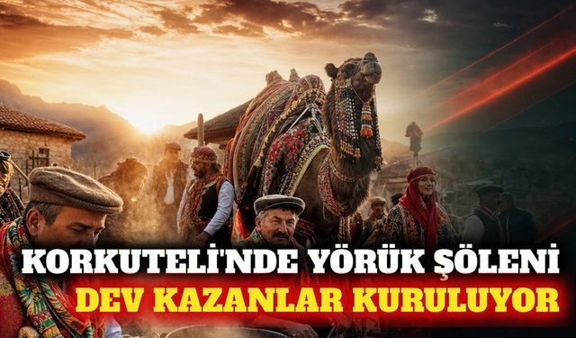 Korkuteli Göçerler Köyü'nde geleneksel keşkek şöleni