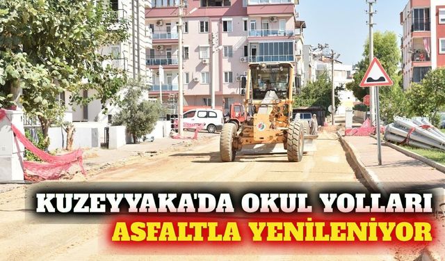Kepez Kuzeyyaka'da okul yollarına asfalt hazırlığı