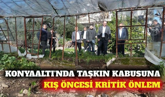 Konyaaltı'nda dere taşkınlarına karşı kış önlemi alındı