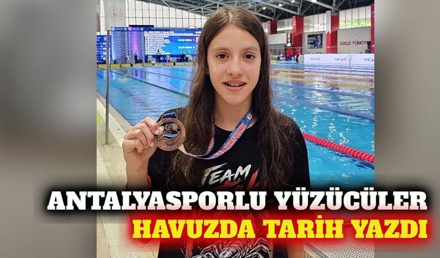 Antalyaspor yüzme takımı Samsun'dan madalyalarla döndü