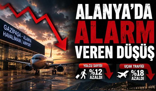Alanya'da alarm veren düşüş