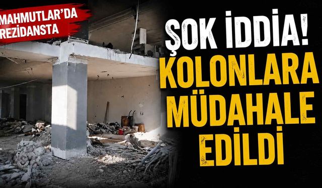 Mahmutlar'da rezidansta şok iddia! Kolonlara müdahale edildi