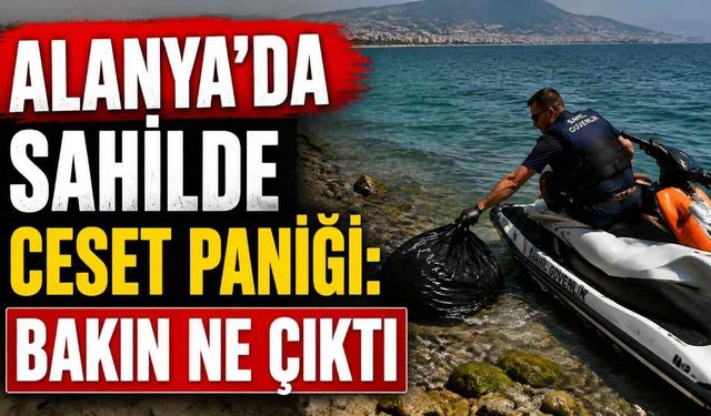Alanya'da sahilde ceset paniği: Bakın ne çıktı