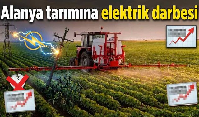 Alanya tarımına elektrik darbesi