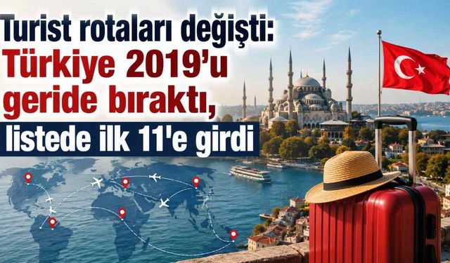 Turist rotaları değişti: Türkiye 2019'u geride bıraktı, listede ilk 11'e girdi