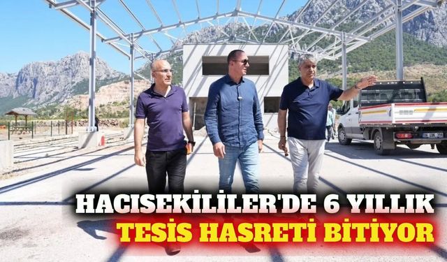 Konyaaltı Hacısekililer'de 6 yıllık tesis hasreti bitiyor