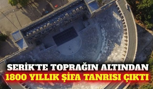 Serik'te 1800 yıllık şifa tanrısı heykeli bulundu