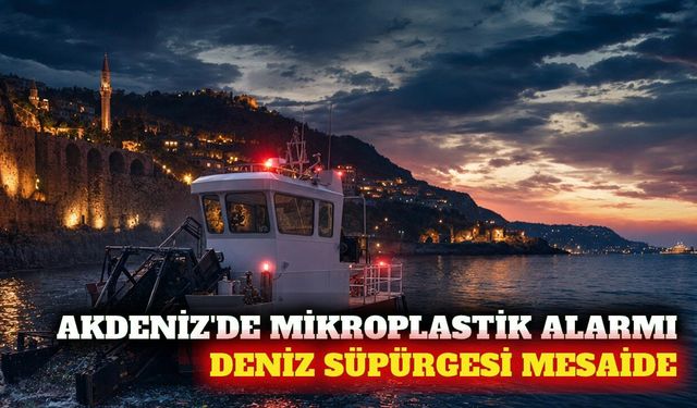 Antalya'da deniz süpürgesi mikroplastik temizliğine başladı