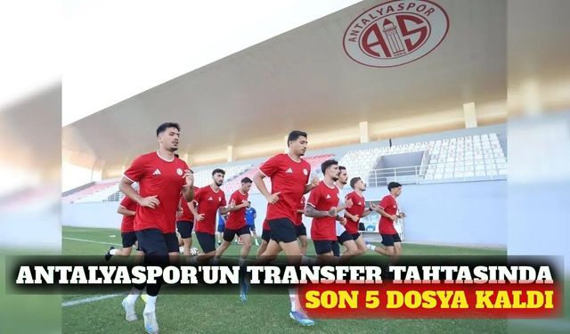 Antalyaspor'un FIFA'daki yasak dosyası 5'e düştü