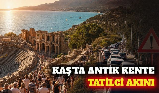 Kaş'ta Antiphellos Antik Kenti'ne ziyaretçi akını