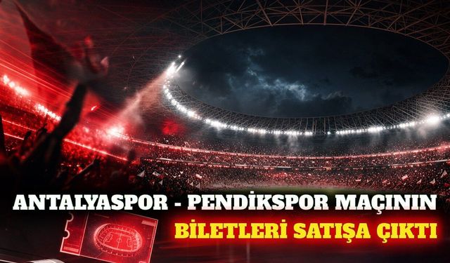Antalyaspor'un Pendikspor maçı biletleri satışa sunuldu