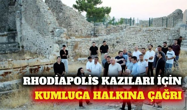 Kumluca'da Rhodiapolis kazıları için halktan destek istendi