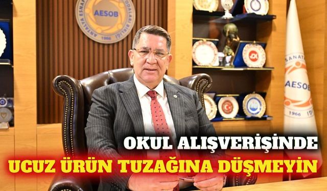Okul alışverişinde AESOB'dan GÜBİS ve yerel esnaf uyarısı
