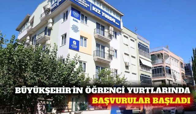 Antalya Büyükşehir Belediyesi yurt başvuruları başladı