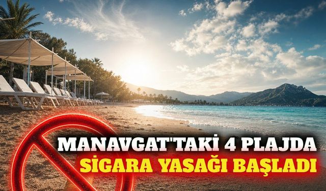 Manavgat'ta 4 halk plajı dumansız alan ilan edildi