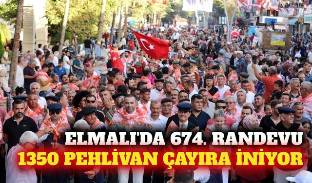 Elmalı'da 674. yağlı güreş heyecanı başlıyor