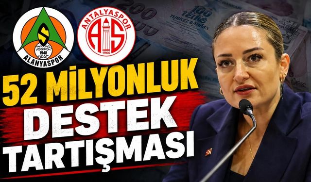 Antalyaspor’a 52 milyon TL desteğe Alanyaspor yanıtı: Özdemir'den kafaları karıştıran açıklama
