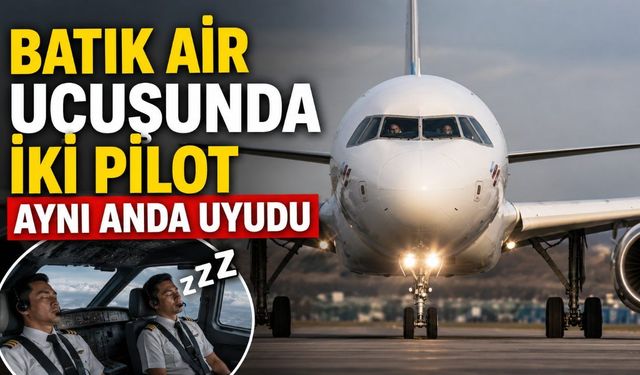 Batik Air Uçuşunda İki Pilot Aynı Anda Uyudu